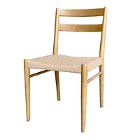 Jakarta Dining Chair - Black/Black Woven Seat