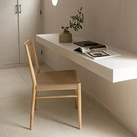 Jakarta Dining Chair - Black/Black Woven Seat