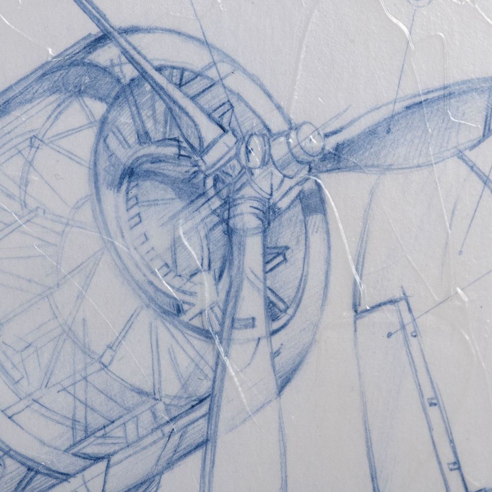 Airplane Mechanical Sketch Series