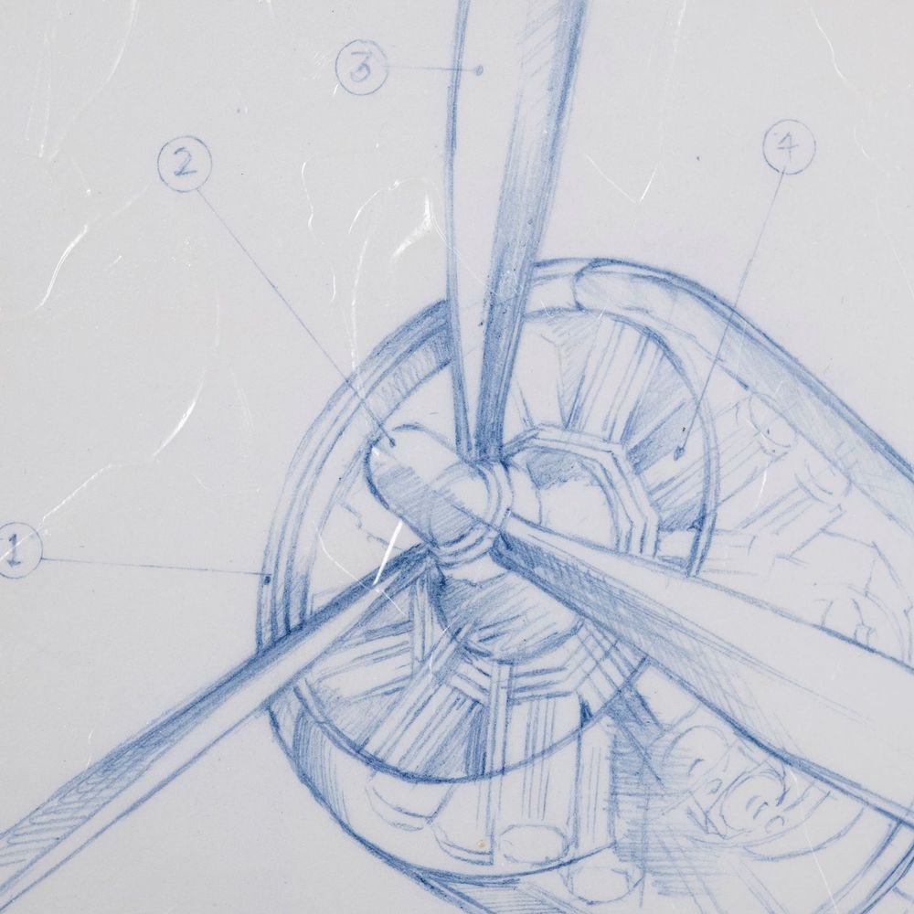 Airplane Mechanical Sketch Series