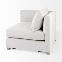 Valence Light Gray Modular Sofa Elements