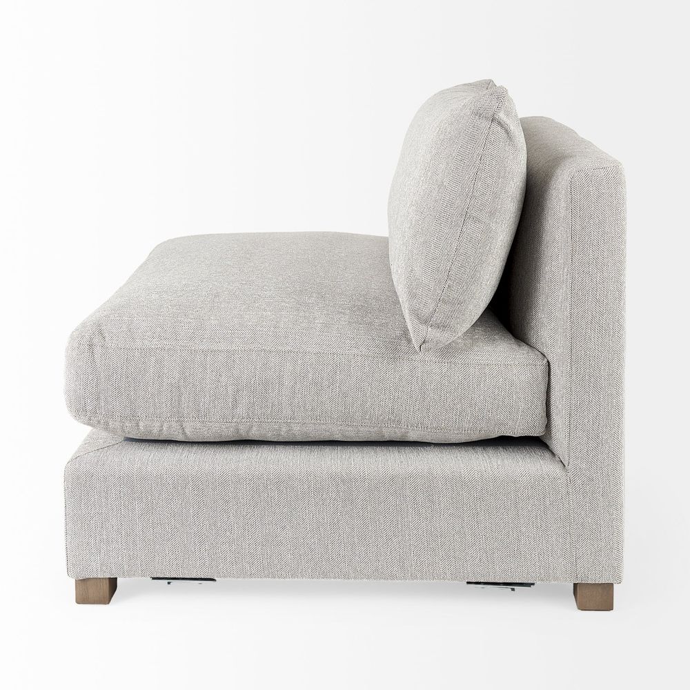 Valence Light Gray Modular Sofa Elements