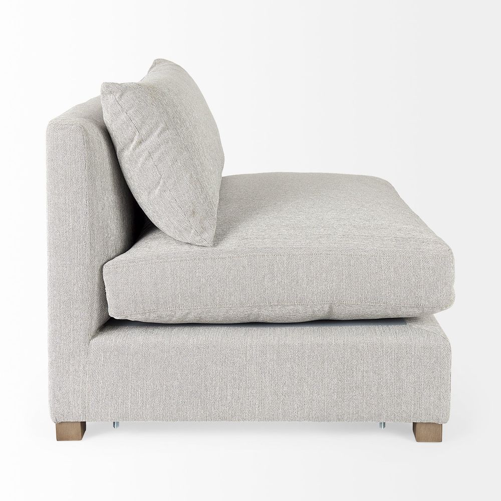 Valence Light Gray Modular Sofa Elements