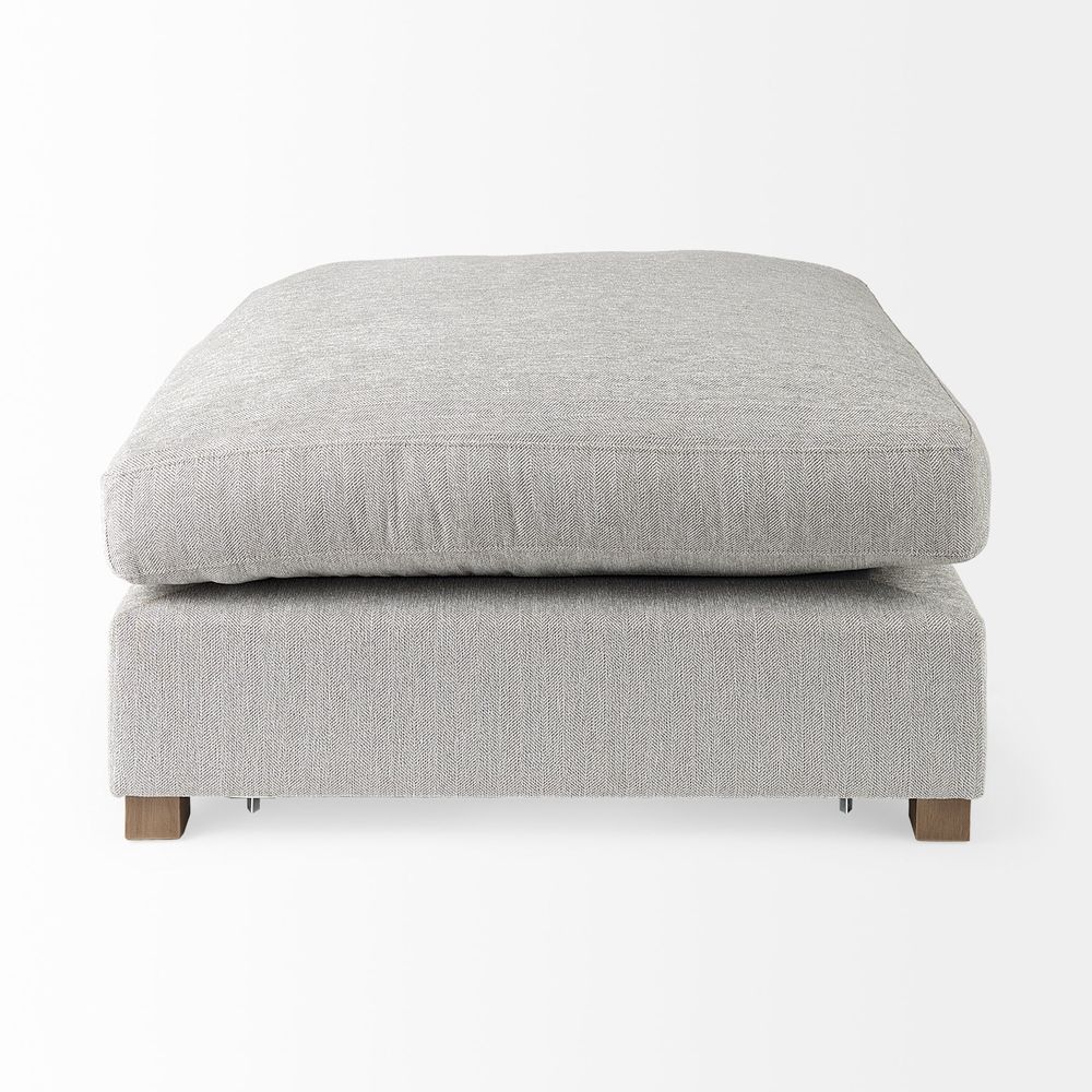 Valence Light Gray Modular Sofa Elements