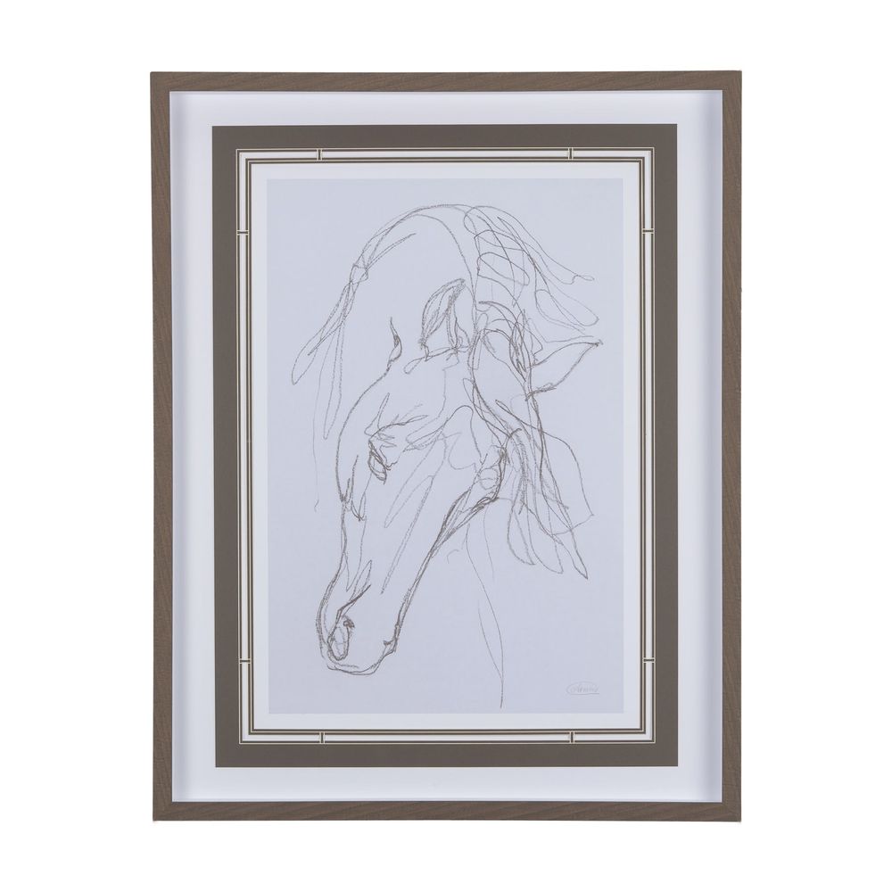 Horse Sketch Framed Series