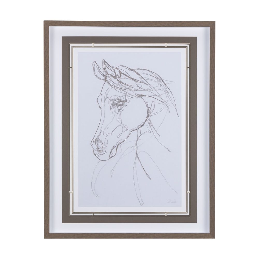 Horse Sketch Framed Series