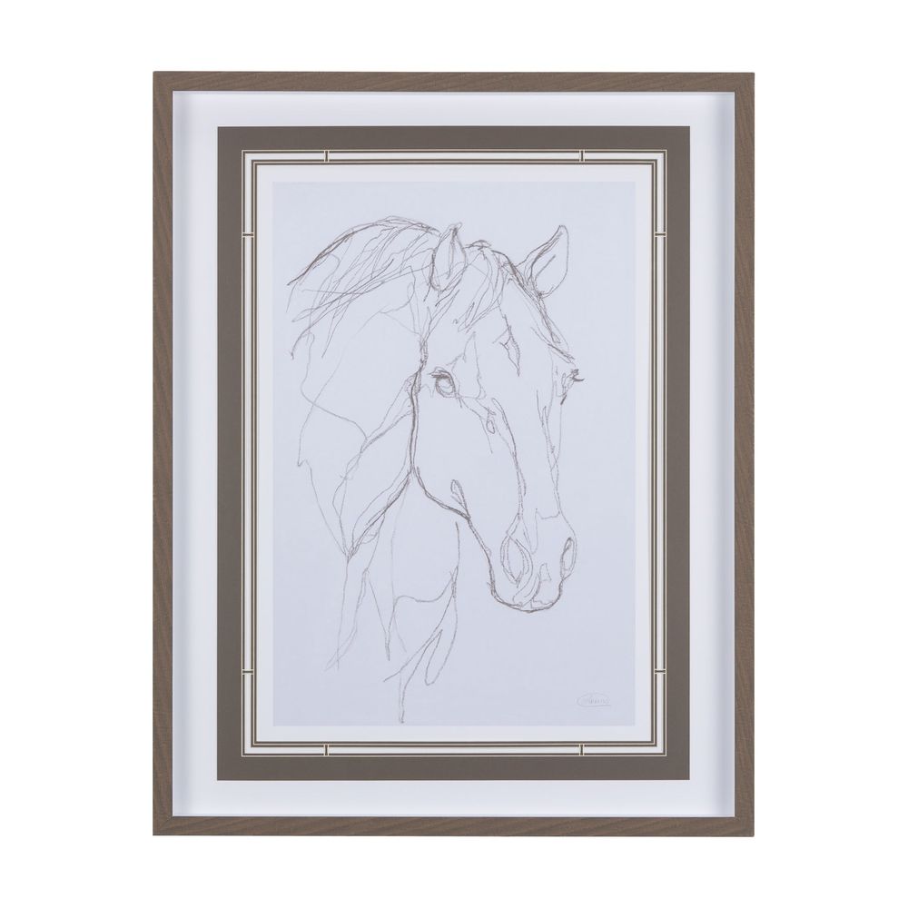 Horse Sketch Framed Series