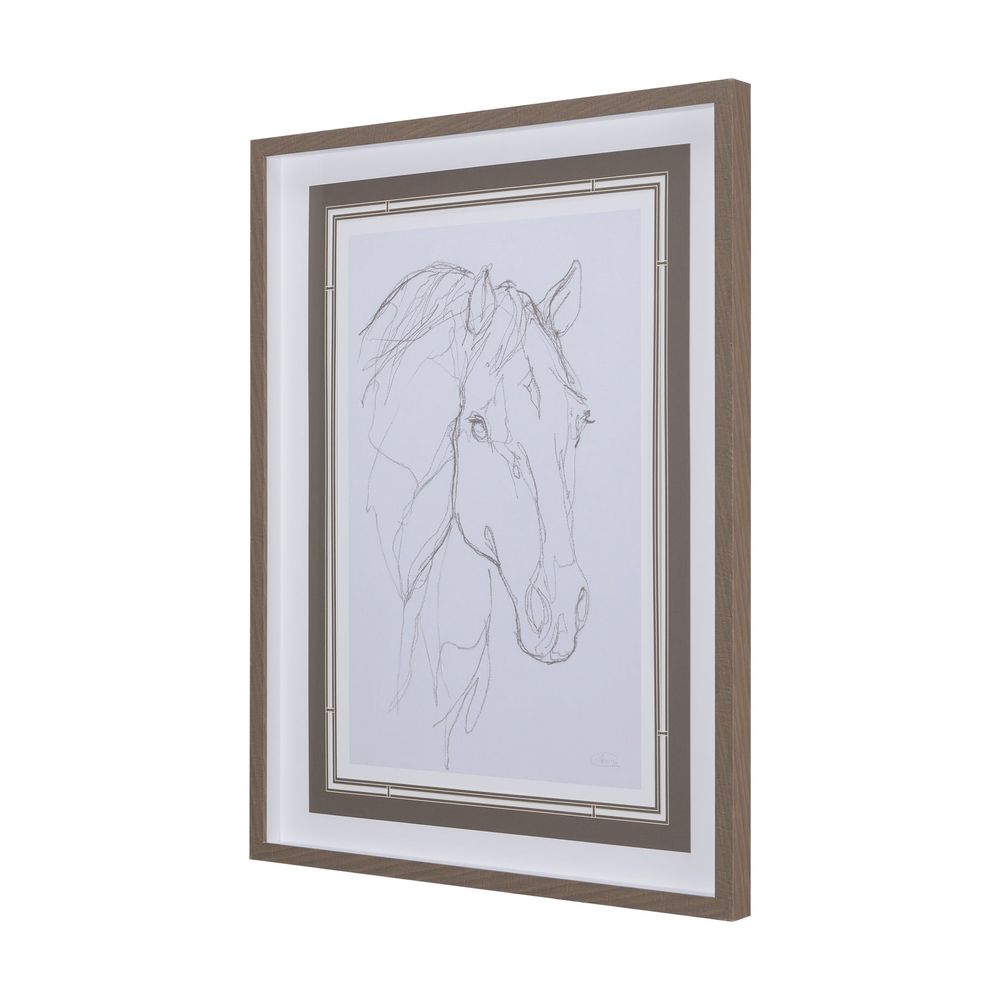 Horse Sketch Framed Series