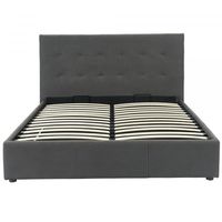 Extara 60" Queen Platform Storage Bed in Grey