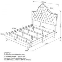 Greta 78" King Bed in