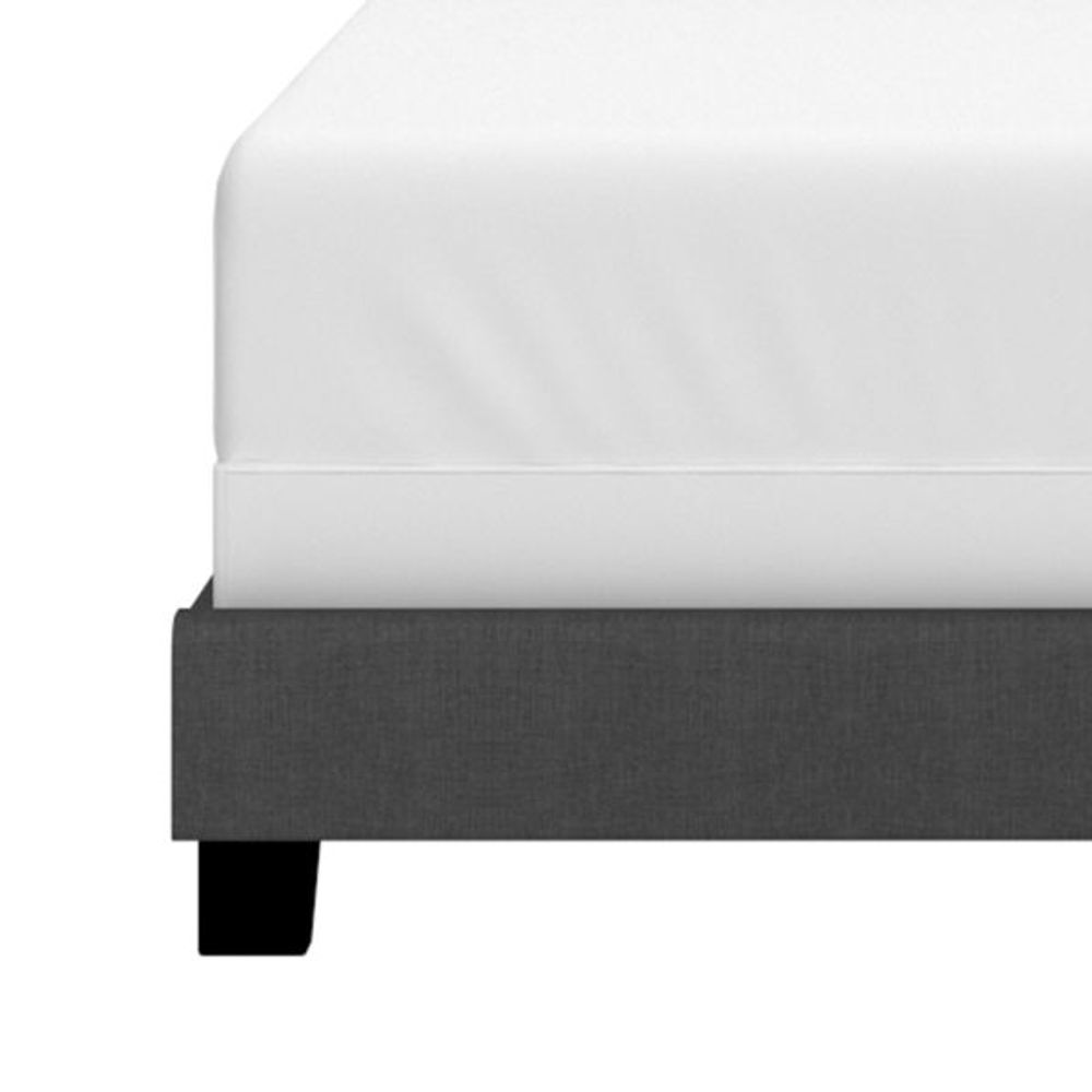 Jedd 54" Double Bed in Charcoal Fabric