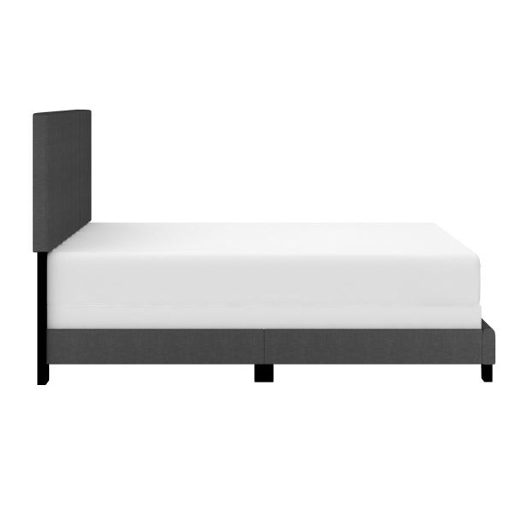 Jedd 54" Double Bed in Charcoal Fabric