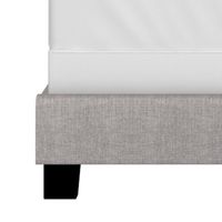 Jedd 54" Double Bed in Light Grey Fabric