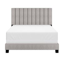 Jedd 54" Double Bed in Light Grey Fabric