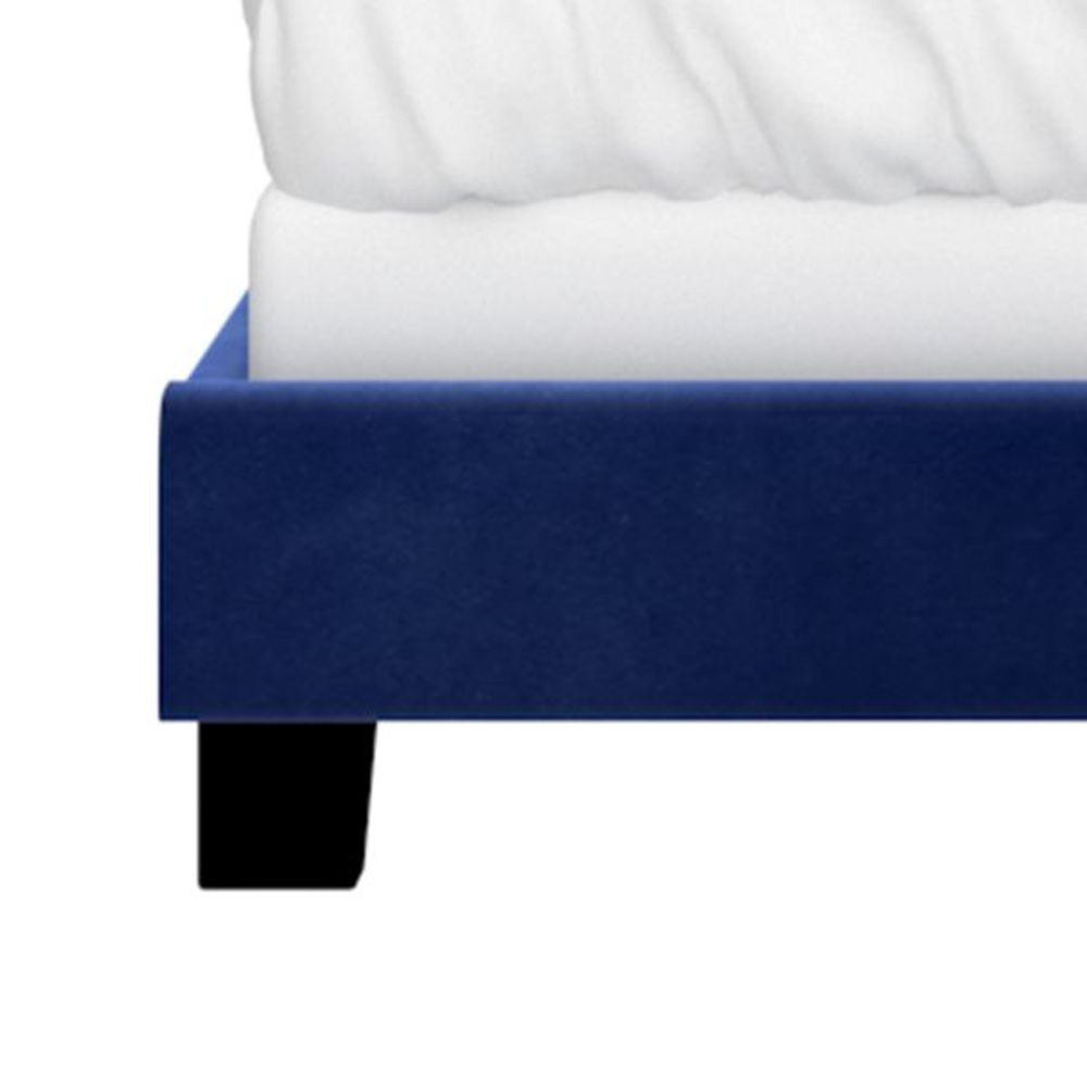 Jedd 54" Double Bed in Blue Velvet