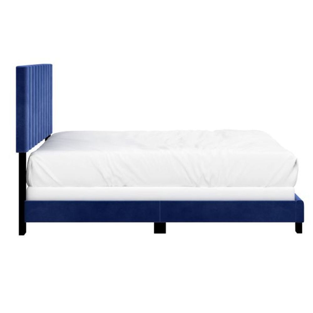 Jedd 54" Double Bed in Blue Velvet