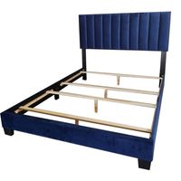 Jedd 54" Double Bed in Blue Velvet