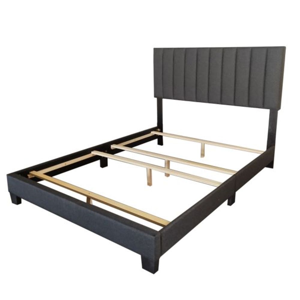 Jedd 60" Queen Bed in Charcoal Fabric