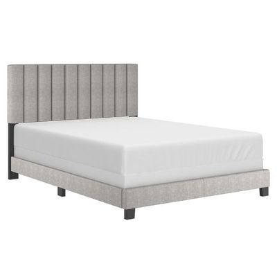 Jedd 60" Queen Bed in Light Grey Fabric