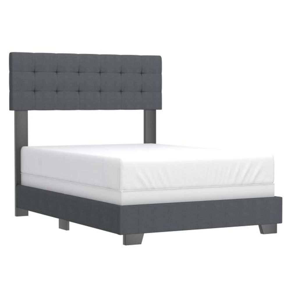 Exton 54" Double Bed in Charcoal