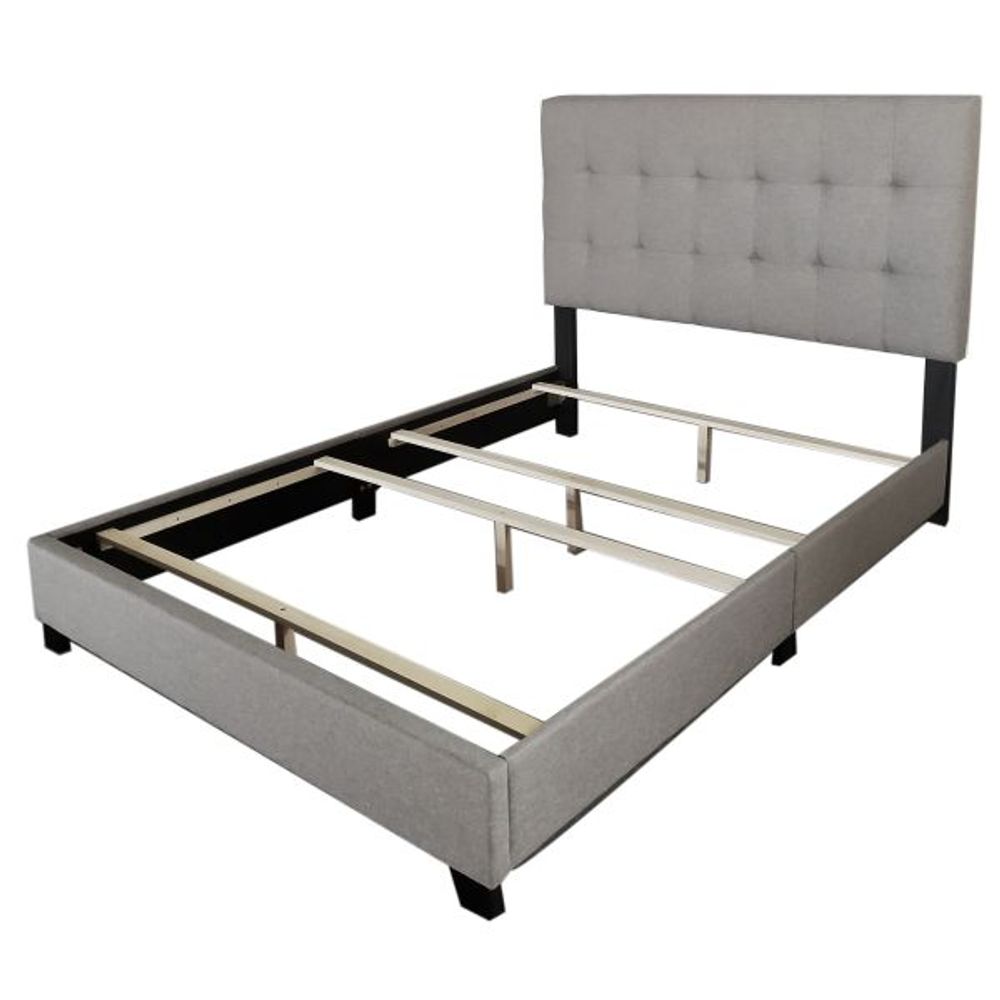 Exton 54" Double Bed in Light Grey