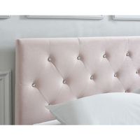 Jazelle 60" Queen Platform Bed in Blush Pink