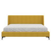 Hamburg 78" King Platform Bed in Mustard