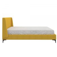 Hamburg 78" King Platform Bed in Mustard