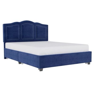 Diana 60" Queen Platform Bed with Storage Drawers in