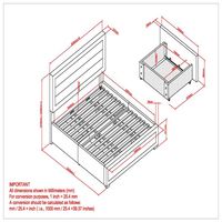 Russell 78" King Platform Bed with Storage in Grey