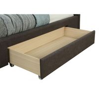 Emilio 78" King Platform Bed with Drawers in Charcoal