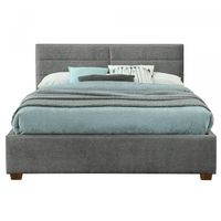 Emilio 60" Queen Platform Bed with Drawers in Light Grey