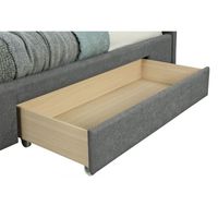 Emilio 60" Queen Platform Bed with Drawers in Light Grey