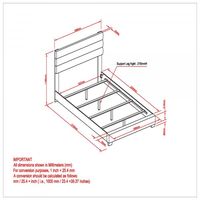 Gary 60" Queen Bed in