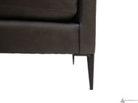 Vista Leather Loveseat -  Montana Charcoal