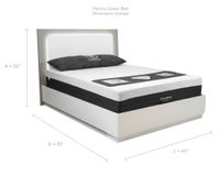 Patricia Queen Bed With Lift Up Storage - Two Tone