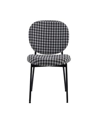 Vashi Dining Chair - Black 'n White Plaid