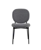 Vashi Dining Chair - Black 'n White Plaid