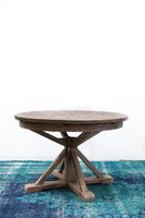 Irish Coast Round Extension Dining Table - Rustic Sundried