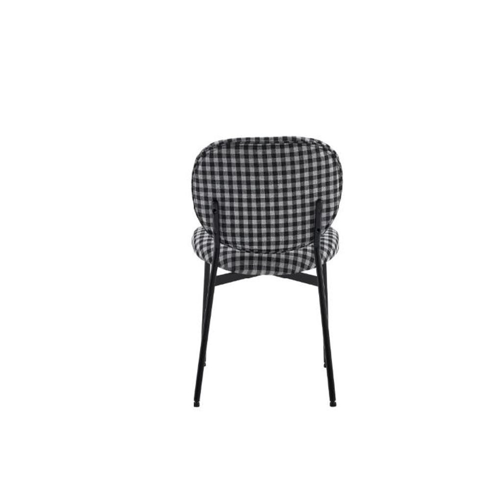 Vashi Dining Chair - Black 'n White Plaid