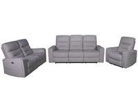 Roche Power Recliner Sofa- Light Grey