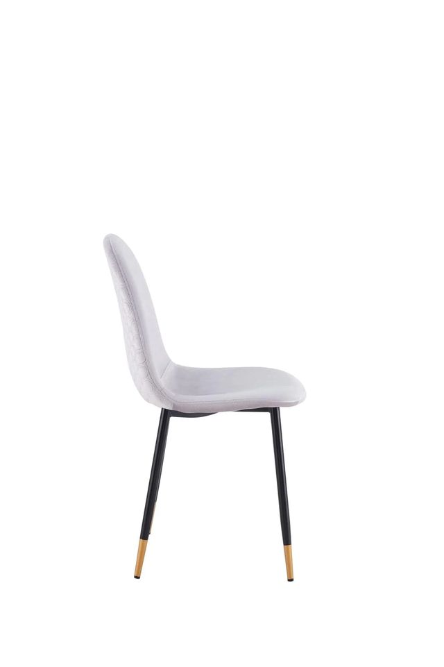 Iris Dining Chair - Grey velvet