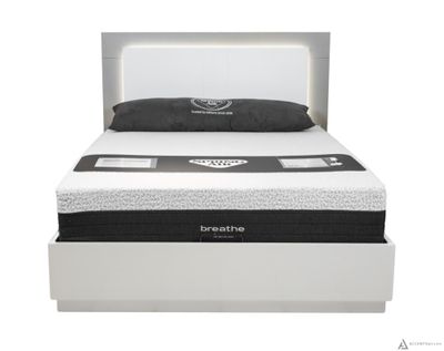 Patricia Queen Bed With Lift Up Storage - Two Tone