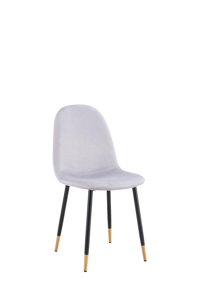 Iris Dining Chair - Grey velvet