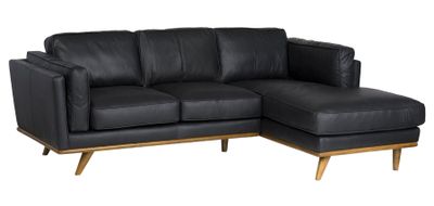 Las Vegas Aria Right Sectional - Charme Black Leather