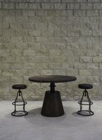 Bronx Crank Dining Table - Vinegar Matte