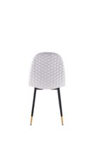 Iris Dining Chair - Grey velvet