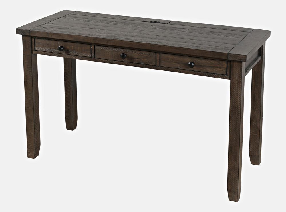 Madison County Power Desk Barnwood Finish