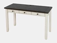 Madison County Power Desk Vintage White Finish