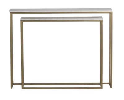 Marble Console Table-Set of 2